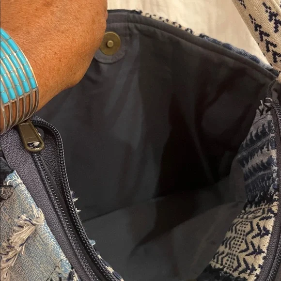 NWOT Demdaco Your Journey Indigo Crossbody Bag - Picture 10 of 12